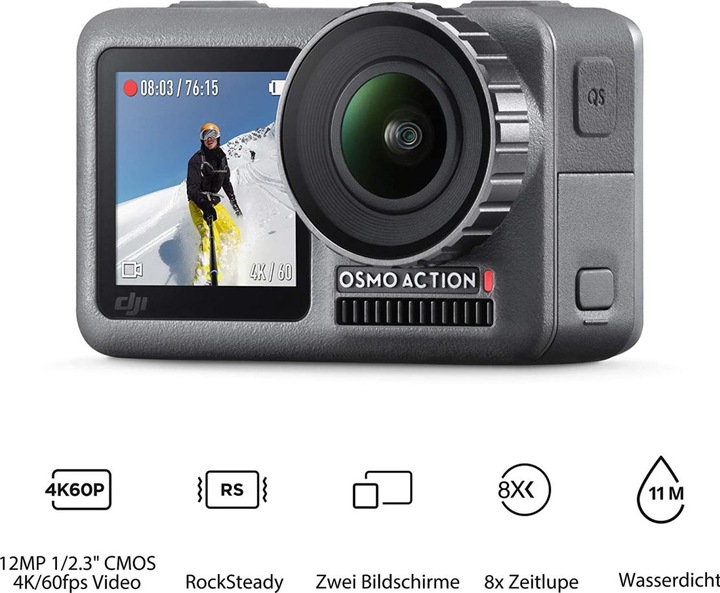 Produktbild DJI Osmo Action (60p, Bluetooth, WLAN)