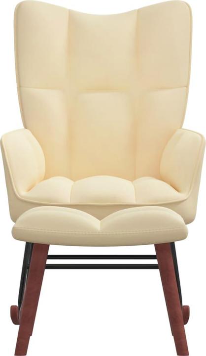 Produktbild vidaXL Schaukelstuhl mit Hocker