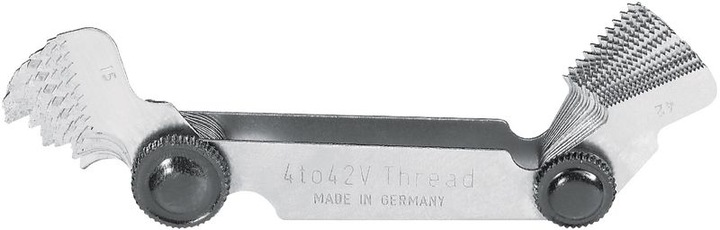 Actual product image Neriox Thread pitch gauge American threads 60°