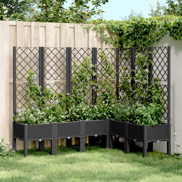 Actual product image VidaXL Planter with trellis PP