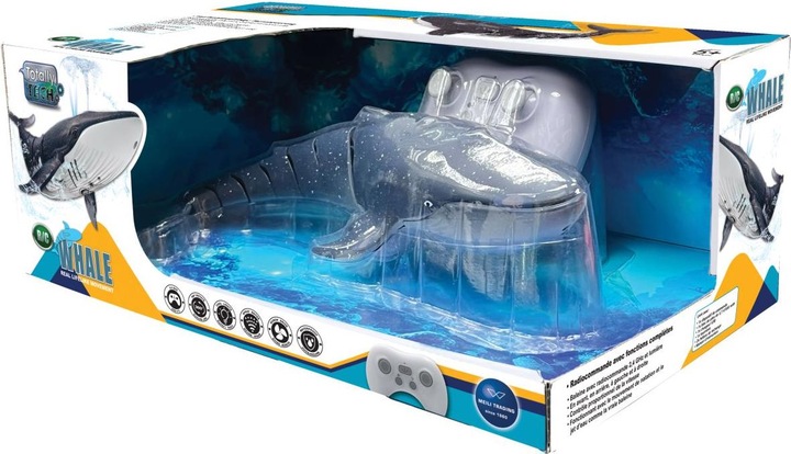 Image du produit Totally Tech RC Baleine avec jet d'eau 2.4 Ghz