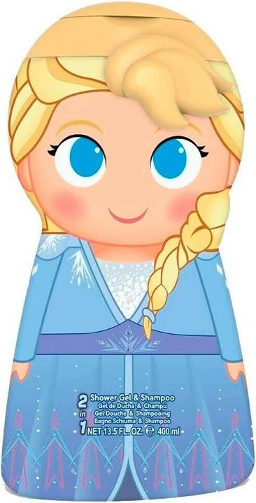 Disney Frozen Gel & Shampoo 2 in 1 Elsa Für Kinder (400 ml) (400 ml, Flüssiges Shampoo)