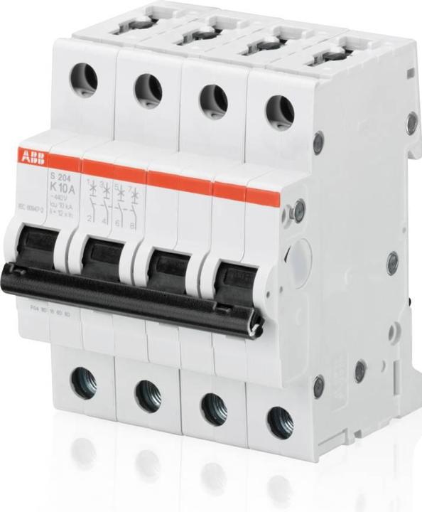 Immagine prodotto ABB S204-C40 Interruttore automatico C-Char.,6kA,40A,4P