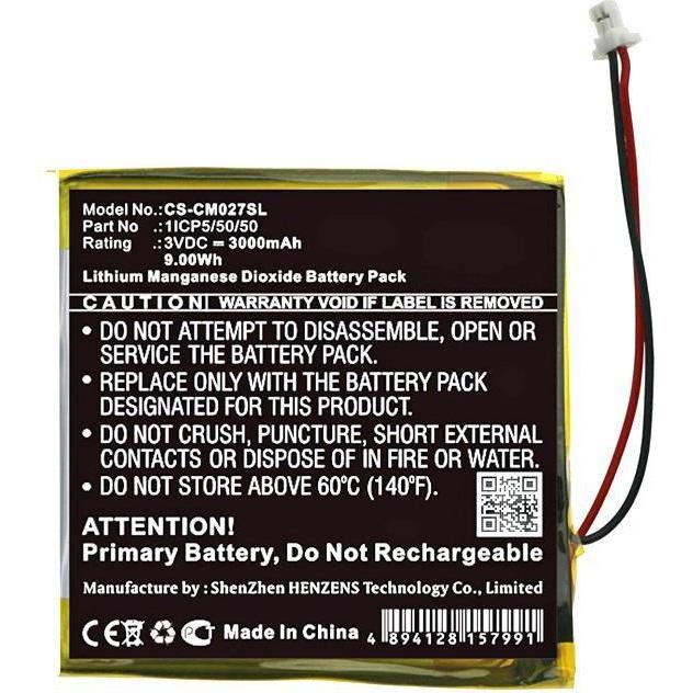 CoreParts Battery for Custom Battery (3 V, 3000 mAh)