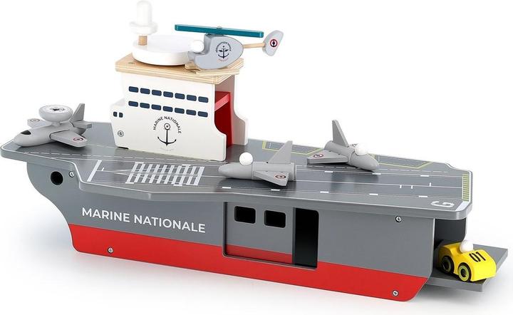 Actual product image Vilac Aircraft carrier + accessories - Marine national