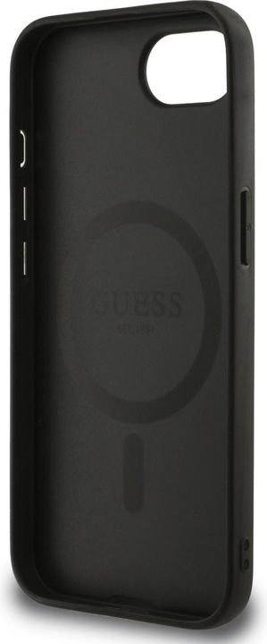 Produktbild Guess Case 4G Flowers Print MagSafe for iPhone 16e black (Apple iPhone 16e)