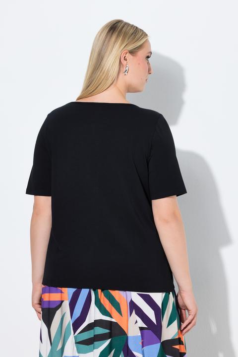 Actual product image Ulla Popken Asymmetric V-Neck Tee (60)