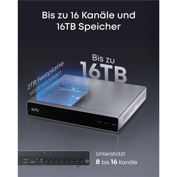 Immagine prodotto eufy Network Video Recorder S4 (Videoregistratore di rete (NVR))