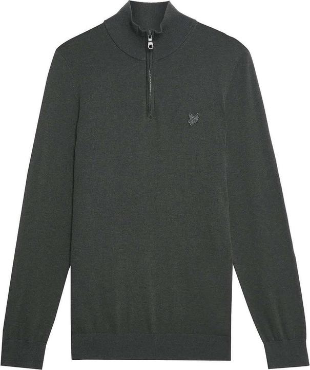 Produktbild Lyle and Scott Eagle Merino Pullover mit kurzem Reissverschluss (M)