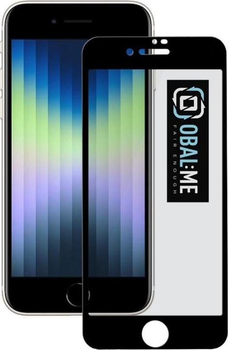 Actual product image Obal:Me Privacy 5D Glass Screen Protector for Apple iPhone 7/8/SE2020/SE2022 Black (1 Piece, Apple iPhone 7)