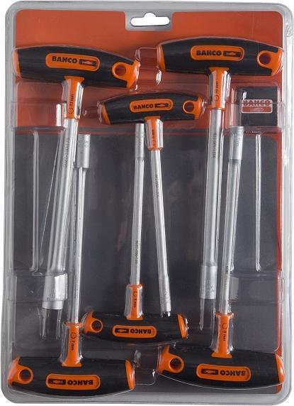 Produktbild Bahco Steckschlüssel-Satz mit T-Griff für Sechskantschrauben 5 - 13 mm - 6-teilig