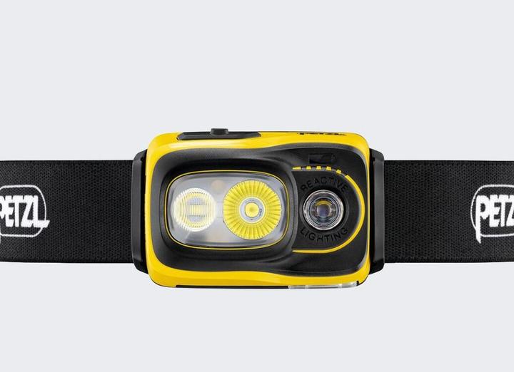 Produktbild Petzl E810AB00 SWIFT RL Stirnlampe, schwarz/gelb (1100 lm)