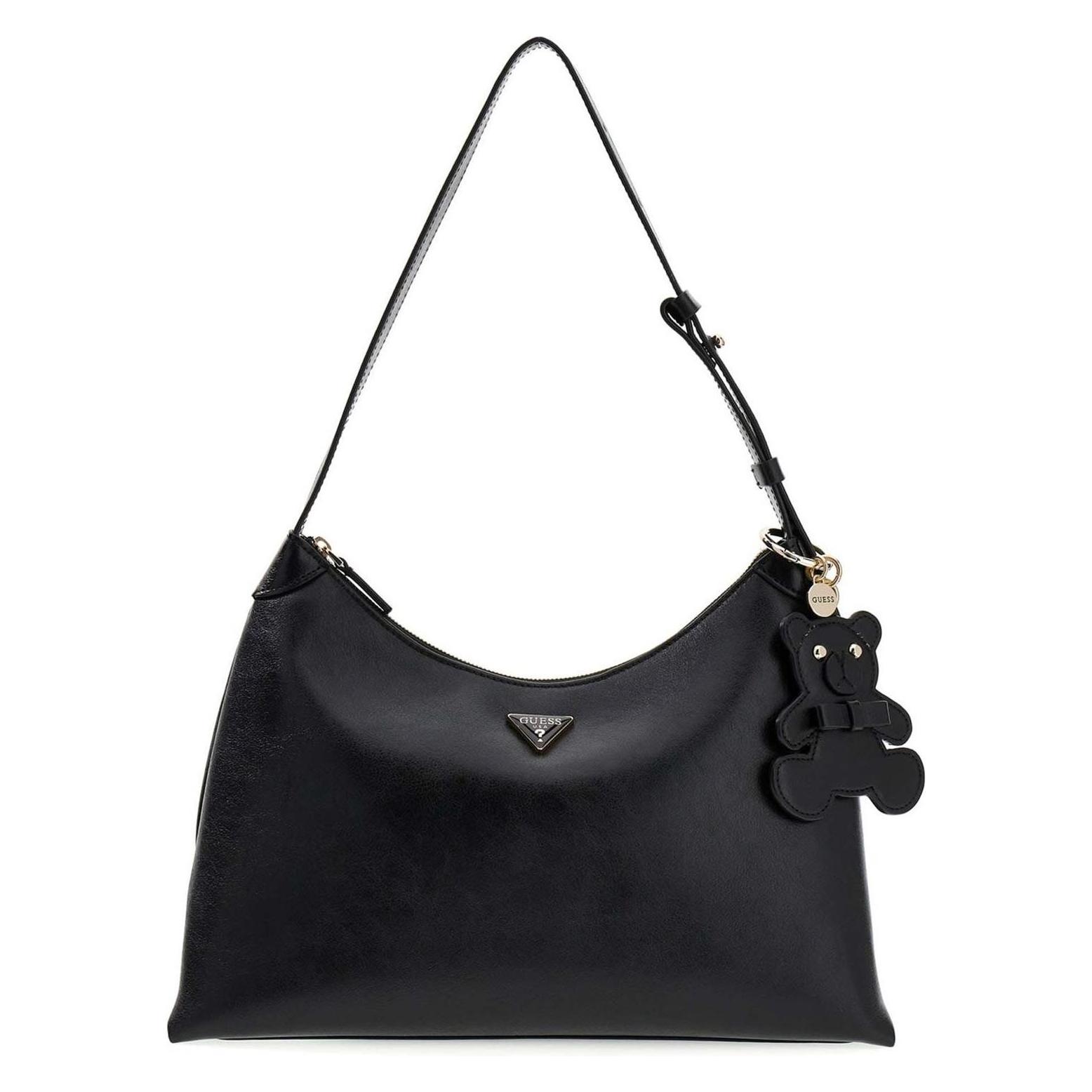 Guess, Damen, Handtasche, Kassie Hobo Bag, Schwarz