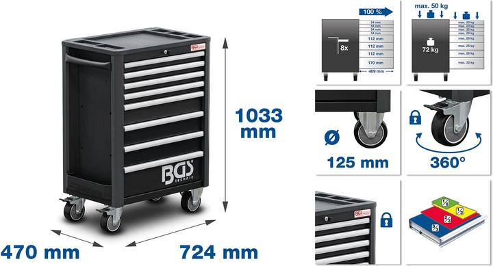 Produktbild BGS Werkstattwagen Profi Standard (237 x)