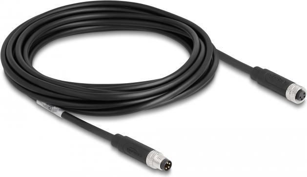 Actual product image Delock M8 4 pin cable St to Bu A-coded 5m (5 m)