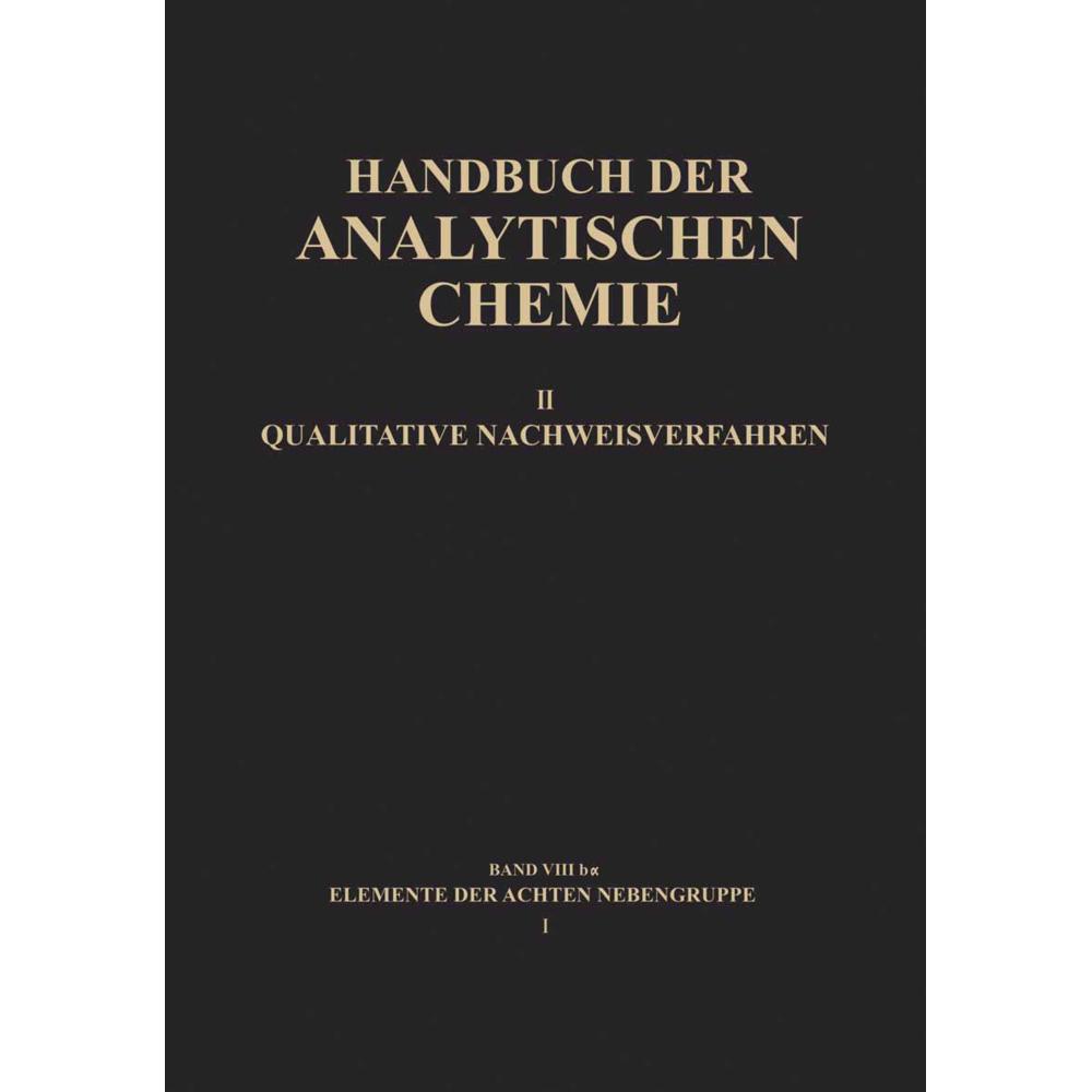 Elemente der Achten Nebengruppe I, Fachbücher