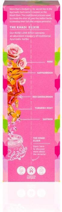 Produktbild Khadi Ayurvedisches Körperöl ROSE LOVE - Belebt das Herz-Chakra (Körperöl, 100 ml)