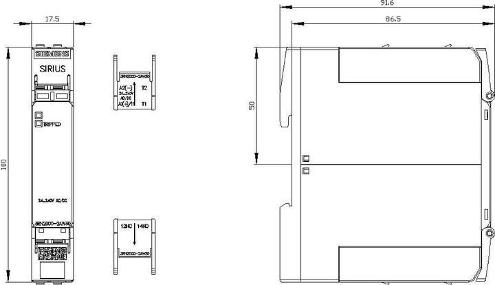 Produktbild Siemens Compact evaluation unit 17.5mm enclosure