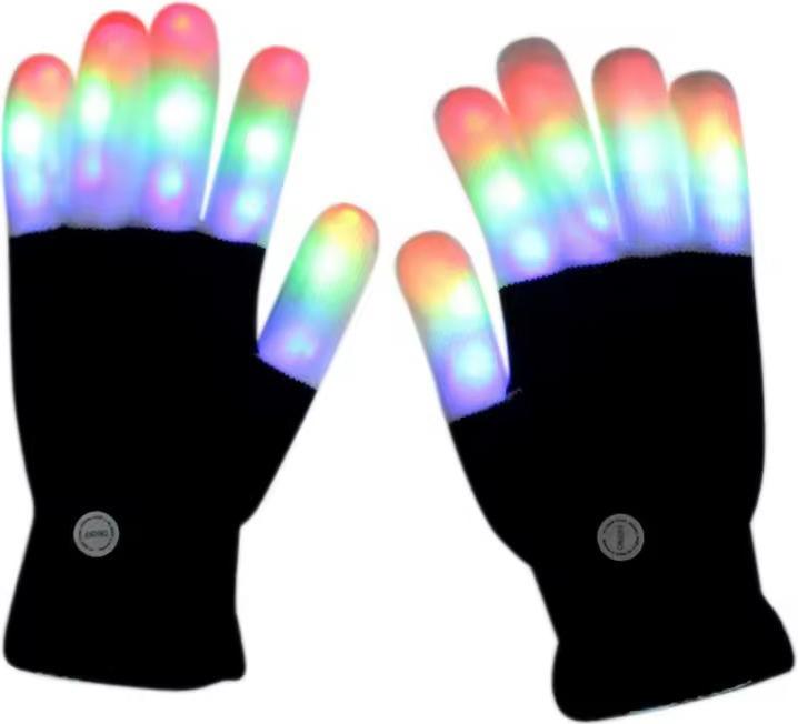 Produktbild Cbx LED Handschuhe, Leuchtende Handschuhe mit 7 Farbmodi (One Size)