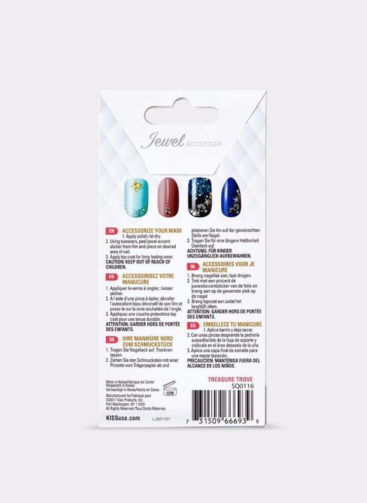 Produktbild KISS Jewel Accents (Nagelverzierung, Silber)