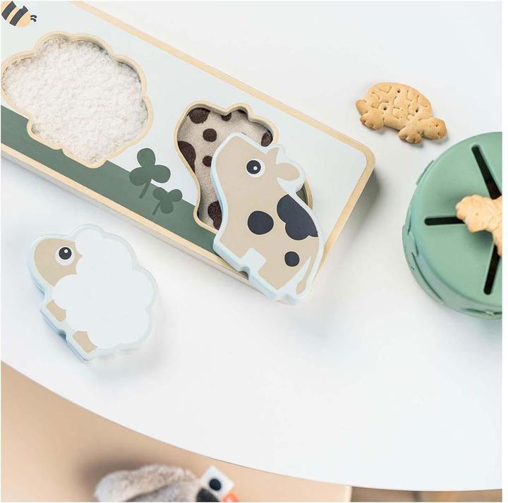 Actual product image Done by Deer Sensory Puzzle Kleiner Bauernhof, 3-tlg. (3 pieces)
