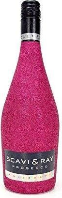 MBG SCAVI & RAY Prosecco Frizzante Bling Bling Glitter Pink 75 cl / 11 % Italie (1 x 75 cl)