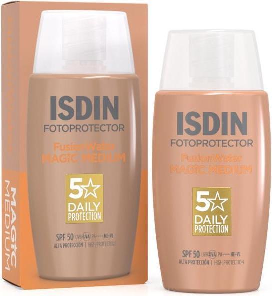 Actual product image Isdin Fusion Water Magic (Sun cream face, SPF 50, 50 ml)