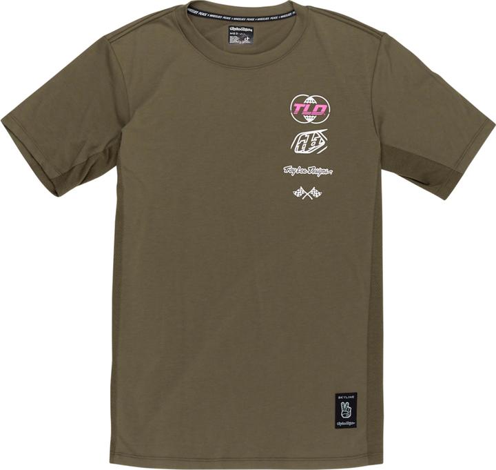 Actual product image Troy Lee Designs Skyline LS Ride Tee, Worldwide, caper, S (S)