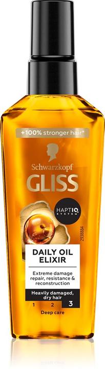 Schwarzkopf Gliss Kur - Daily Oil Elixir Nourishing Hair Elixir From Oil To Daily Use 75Ml (75 ml)