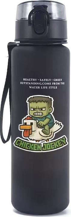 ASMI Minecraft Trinkflasche 560ml – Chicken Jockey Design (0.56 l)