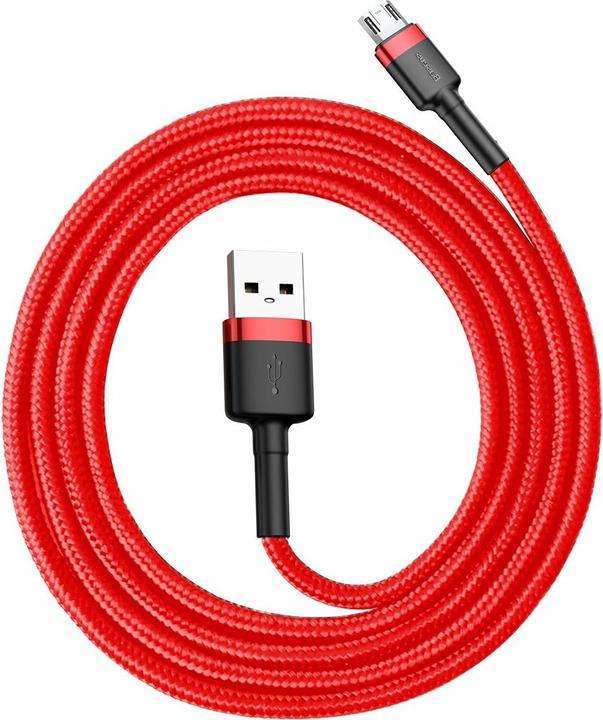 Immagine prodotto Baseus Cavo cafule USB per Micro 2.4A 1M Rosso+Rosso (1 m, USB 2.0)