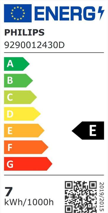 Etichetta energetica Philips Lampada A60 (E27, 7 W, 806 lm, 2 x, E)