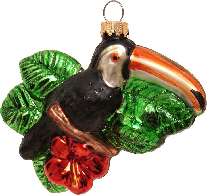 Krebs Glas Lauscha - Christbaumschmuck „Tukan“ (1 x)