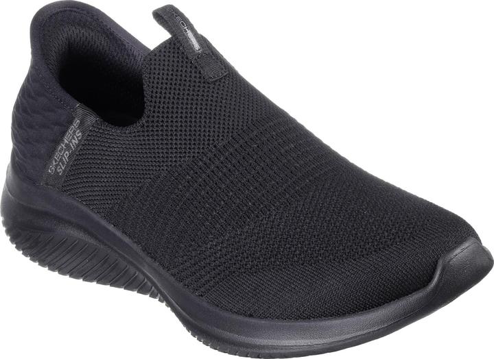 Produktbild Skechers 149708/BBK Ultra Flex 3.0-Cozy Streak Damen Sneaker Turnschuhe Slipper VEGAN schwarz (41)