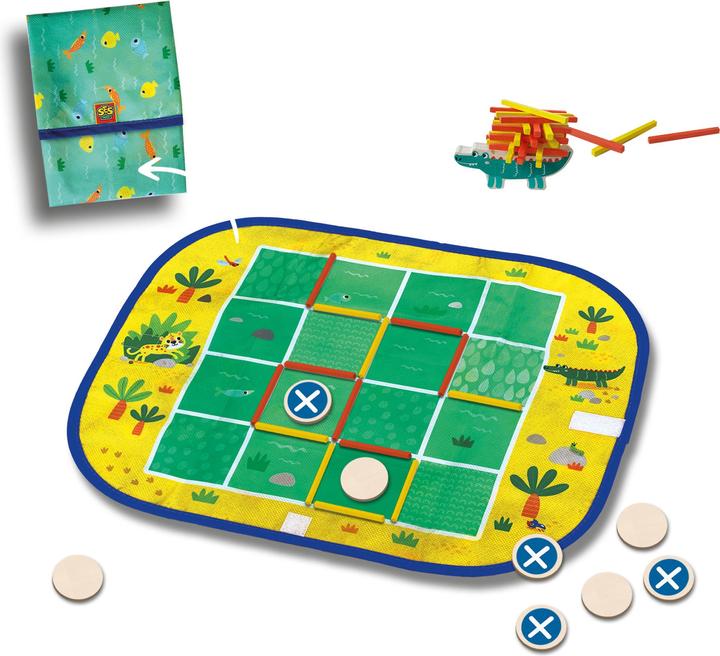 Actual product image Ses Wrap and Go Travel Games, 3in1 (German, French, English)