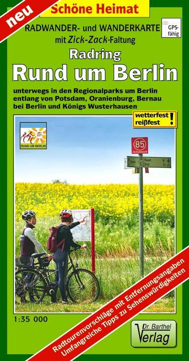 Produktbild Radwander- und Wanderkarte Radring Rund um Berlin