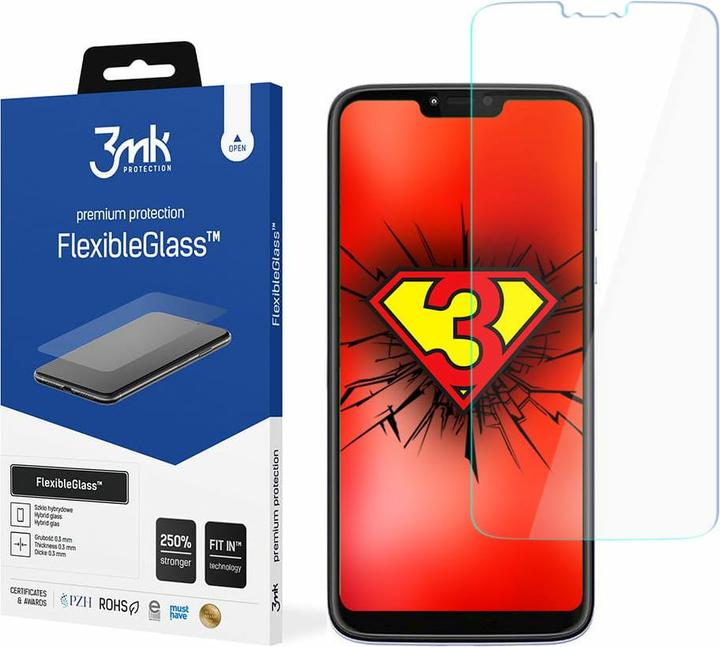 Image du produit 3MK hybrid glass Flexible 2.5D for Motorola Moto G7 Power (1 pcs, Motorola Moto G7 Power)