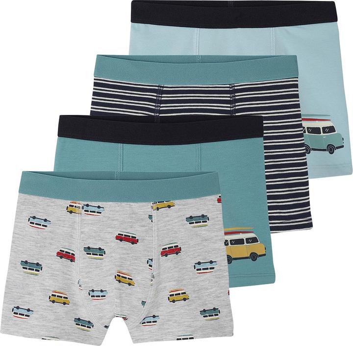 Image du produit Vertbaudet Lot de 4 boxers garçon en coton bio (116, paquet de 4)