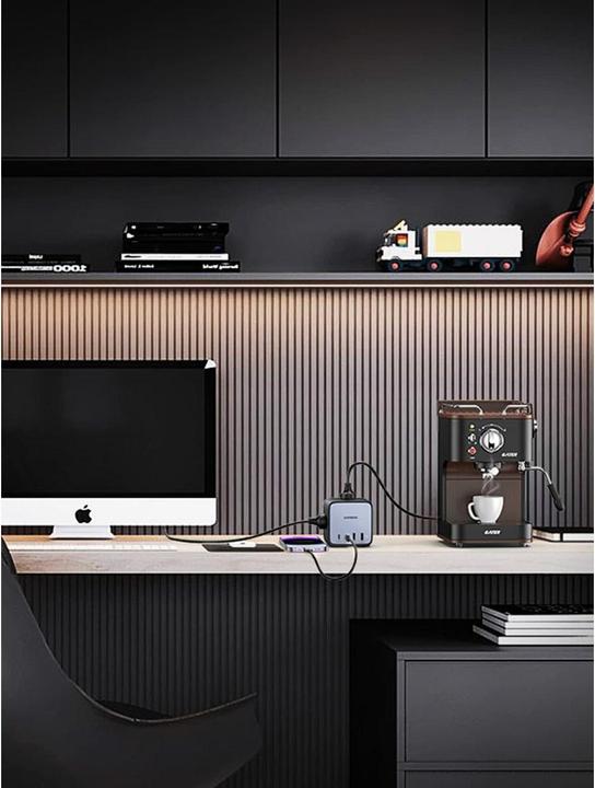 Productafbeelding Ugreen Cube CD268 65W USB / USB C + 3x AC (1x, CEE 7/4, USB-A, USB-C, 1.80 m)