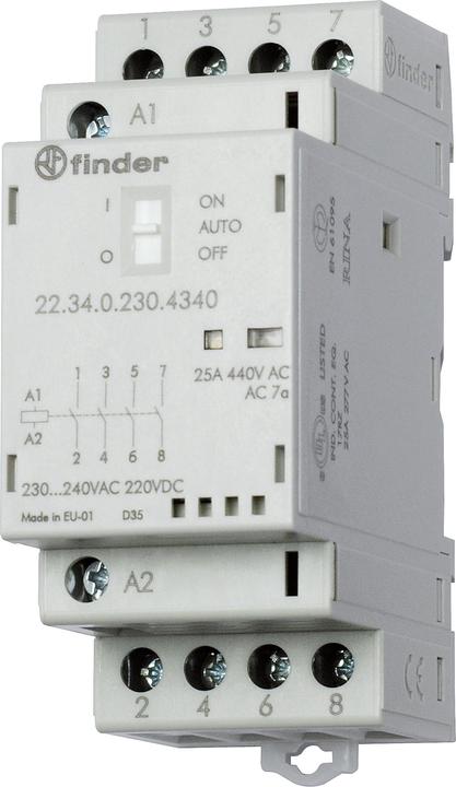 Finder Installation contactor series 22.34, 25 A