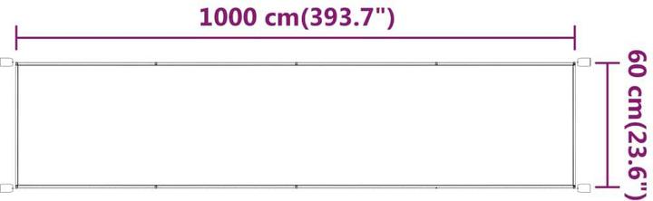 Produktbild vidaXL Senkrechtmarkise (0.60 m)