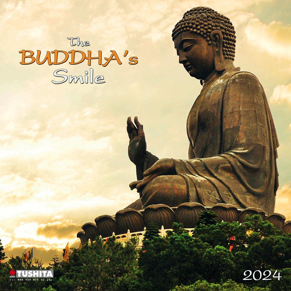 Tushita Paperart Publishing, Kalender, Buddhas Smile 2024 (30 x 30 cm, Harter Einband, Englisch, Italienisch, Französisc...