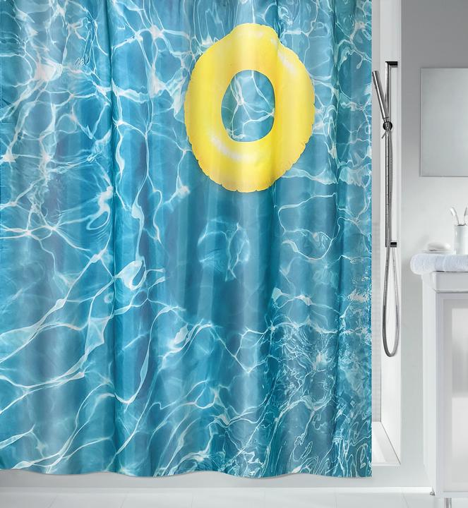 Actual product image spirella Walter textile shower curtain 180x200 (180 x 200 cm)
