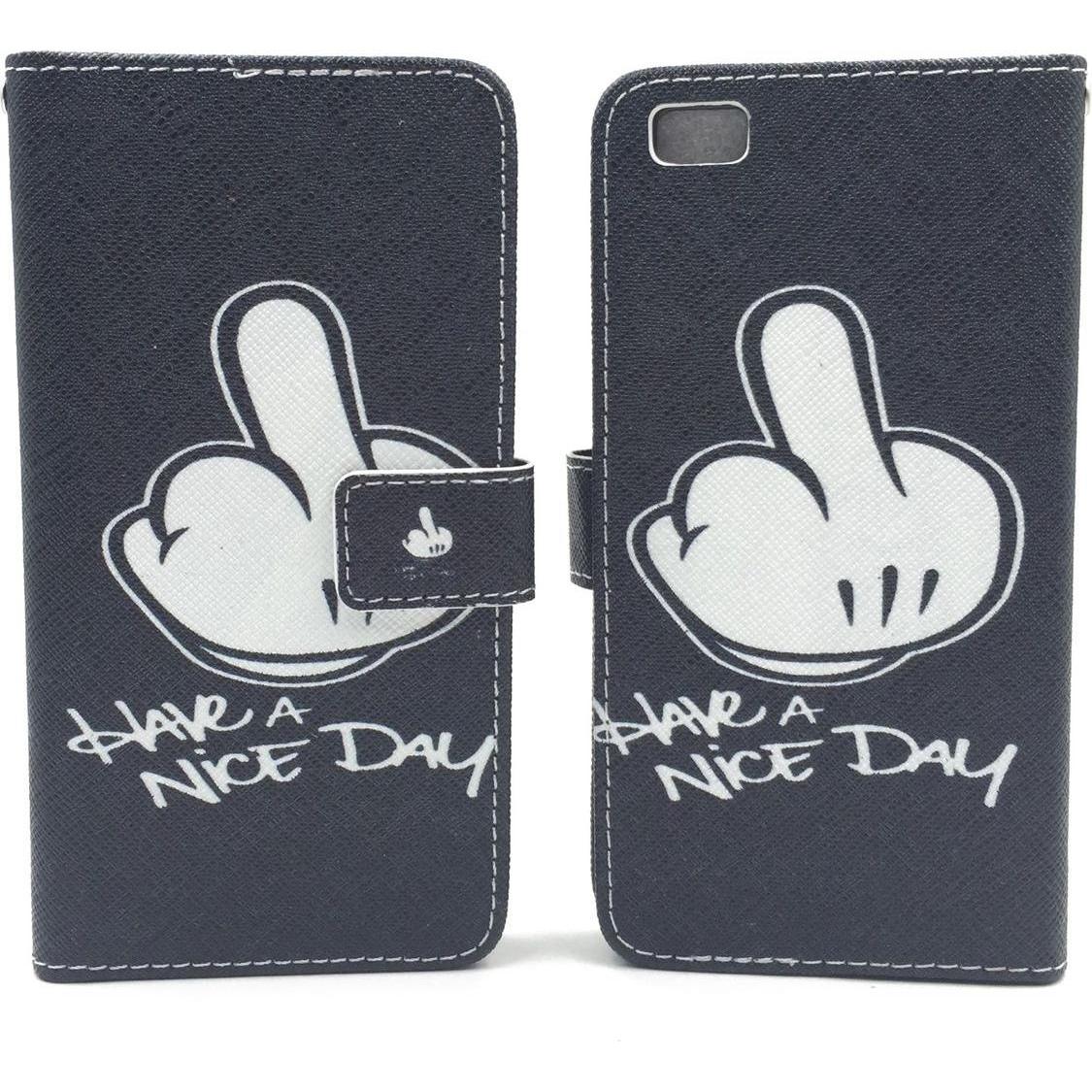 Thumbnail - König Design Schutz Handy Hülle für Huawei P8 Lite Case Cover Tasche Wallet Etui Handyhülle (Huawei P8 Lite), Smartphone...