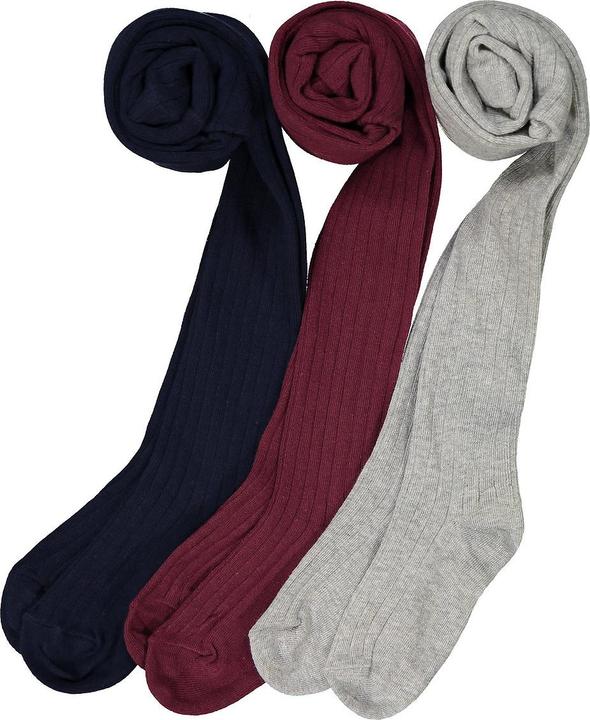 Actual product image La Redoute Collections 3-Pack Ribbed Tights (27, 30)