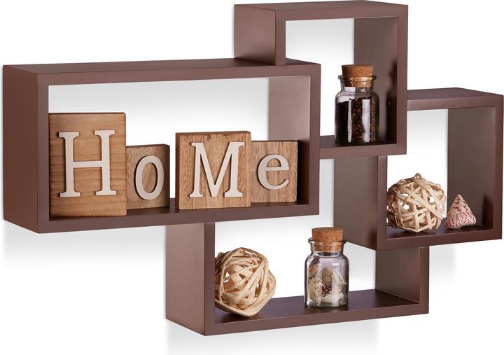 Actual product image Relaxdays Wandregal (69 x 12 x 42 cm)