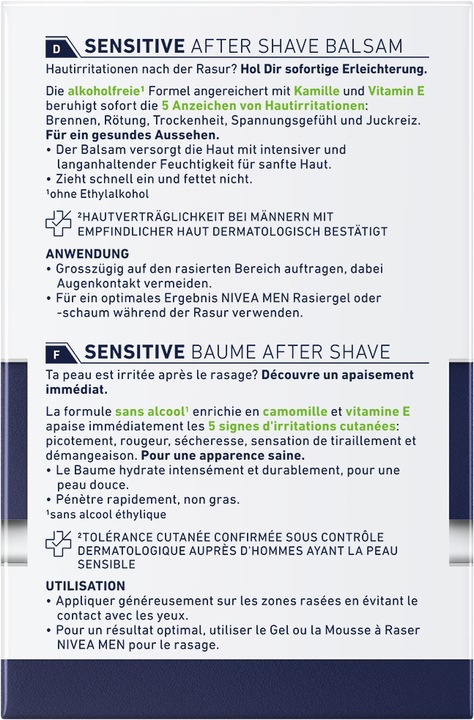 Actual product image Nivea Men DUPLIKAT Sensitive (Balm, 100 ml)