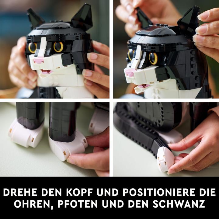 Produktbild LEGO Schwarz-weisse Katze (21349, LEGO Ideas, LEGO Seltene Sets)