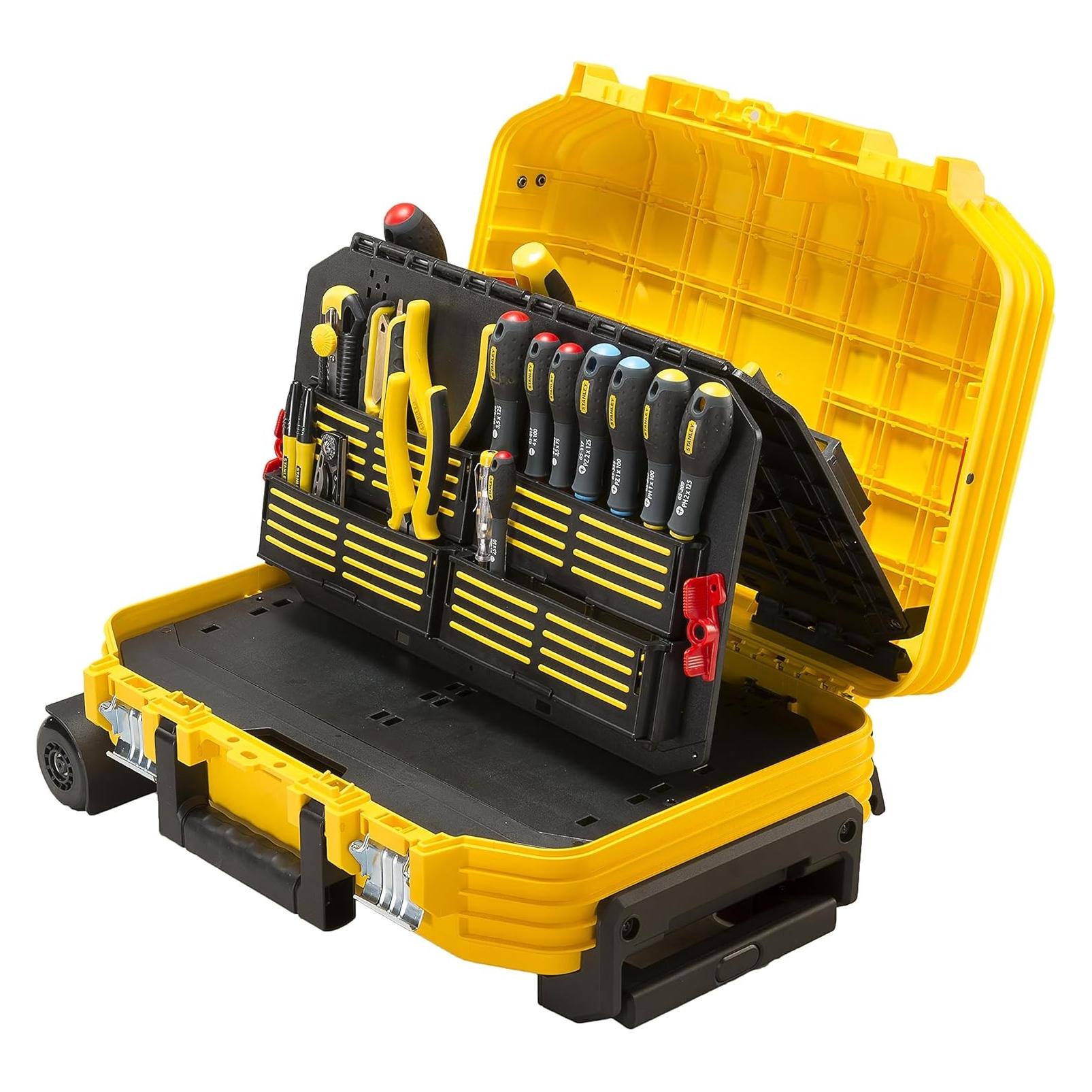 Stanley, Gereedschapskisten, FatMax Gereedschapskist Uitgerust (54 X 40, 5 X 25, 5 Cm, Vormvaste Wagen Met Gereedschapsset, T (1 Part)