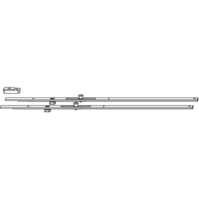Maco, Türbeschlag + Scharnier, SKB-Z Breitenteil-Set Gr. 1, 1iS, FFB 720-1050 mm, silber (455519)